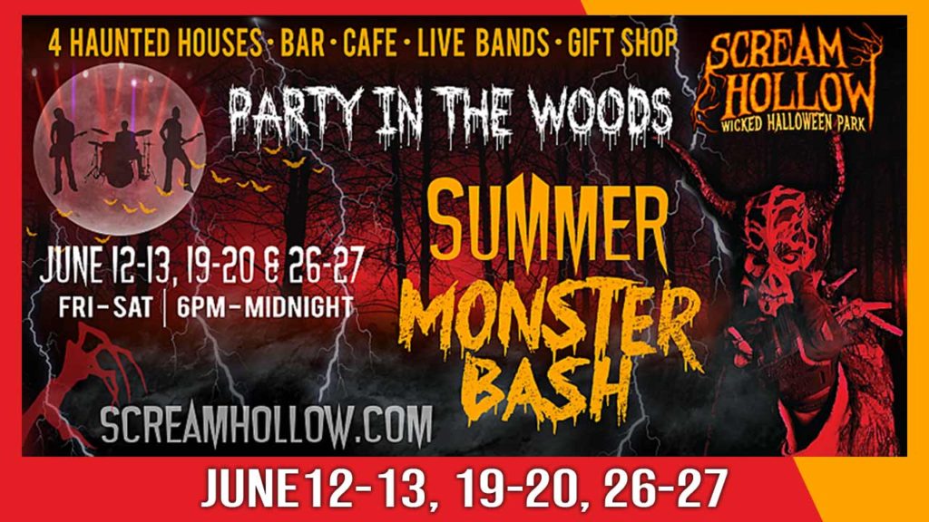 6 Night Summer Monster Bash Party in the Woods Scream Hollow